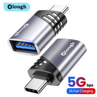 Elough USB3.0 typ C Adapter Micro USB C OTG Adapter żeński dla Macbook iPad Samsung Xiaomi Poco Huawei OTG typ C na USB dostosuj 1